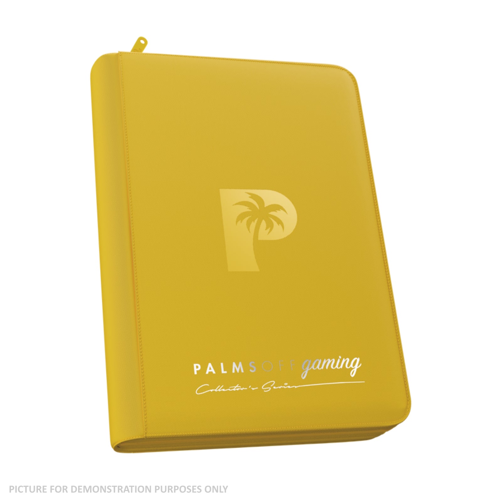 Palms Off Gaming Collector's Series Zip Binder - 4 Pocket - YELLOW